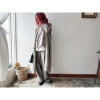 Luminaes リネン先染めオーバーダイストライプ シャツOP
