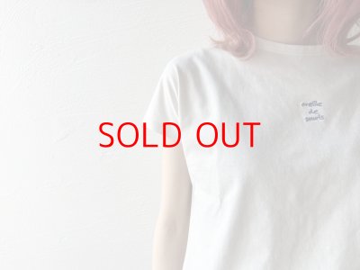 画像2: *sale40%off* nouvelles du paradis トロワ天竺 フレンチロゴTシャツ【クリックポスト（185円）発送可能】