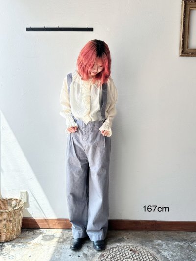 画像2: Veritecoeur サスペンダーデニムパンツ