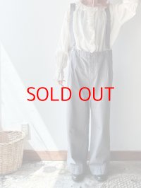 Veritecoeur サスペンダーデニムパンツ