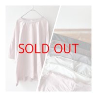prit 30/1ハイゲージ天竺 × 80/1 タイプライター 切替５分袖Tシャツ