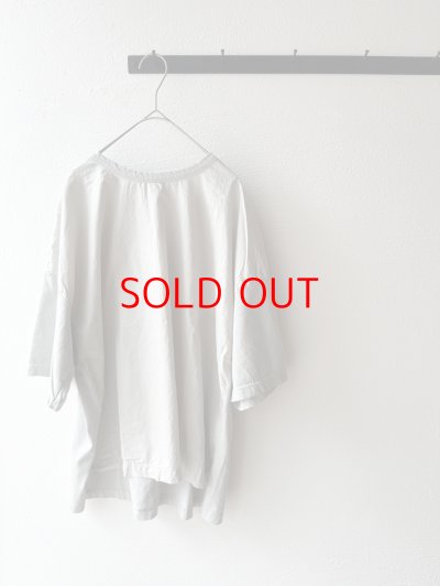 画像7: prit 30/1ハイゲージ天竺 × 80/1 タイプライター 切替5分袖Tシャツ