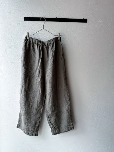 画像2: prit 40/1 フレンチリネンキャンバス パジャマパンツ