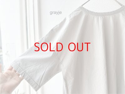 画像8: prit 30/1ハイゲージ天竺 × 80/1 タイプライター 切替5分袖Tシャツ