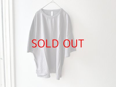 画像9: prit 30/1ハイゲージ天竺 × 80/1 タイプライター 切替5分袖Tシャツ