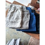 prit 40/1 フレンチリネンキャンバス パジャマパンツ
