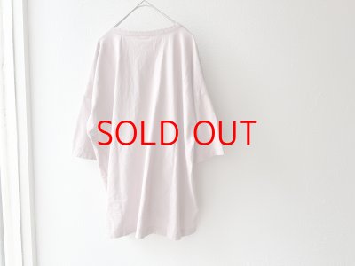 画像6: prit 30/1ハイゲージ天竺 × 80/1 タイプライター 切替5分袖Tシャツ