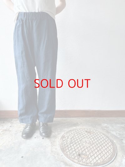 画像3: Luminaes リネン先染オーバーダイストライプ トラウザーPT