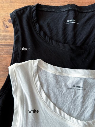 画像3: Veritecoeur  強撚天竺 INNER TANK TOP