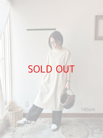 画像1: NATURAL LAUNDRY  ライト度詰天竺 ワンピース