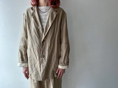 画像5: Veritecoeur リネンテーラードジャケット
