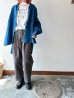 画像2: Luminaes×ちずぶるー 藍染めランタンブラウス (2)