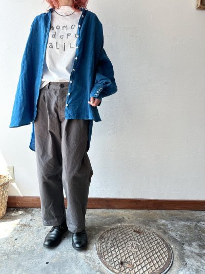 画像1: Veritecoeur ストレートタックパンツ(unisex)