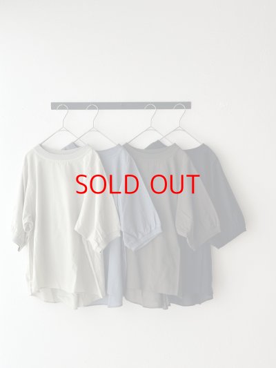 画像1: prit 100/2甘ボイル 5分ボリュームスリーブプルオーバー 【クリックポスト（１８５円）発送可能】