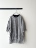 画像4: prit 50/1綿麻ブロード ５分袖スタンドカラークレリックワイドシャツ