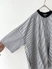 画像6: prit 50/1綿麻ブロード ５分袖スタンドカラークレリックワイドシャツ