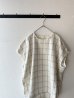 画像4: prit 30/1綿麻ウィンドウペンチェック スリーブレスヒモワイドプルオーバー