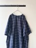 画像4: prit 30/1綿麻ウィンドウペンチェック ５分袖Vネックワンピース
