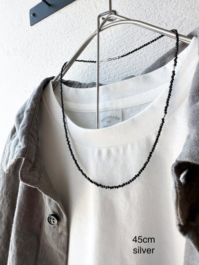 画像1: hu.hu.huu...  Karen silver combo necklace [受注生産] 