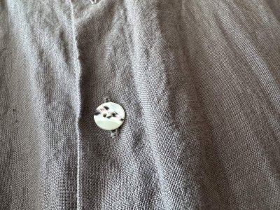 画像15: Luminaes 手染めリネン ７分袖ワイドシャツワンピース