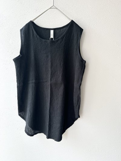 画像4: prit 40/1 クレープロッキーバル ラウンドヘムノースリーブ