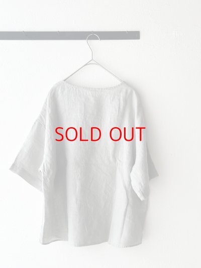 画像13: *sale30%off* prit 60/1 フレンチリネン平織 5分袖プルオーバー【クリックポスト（185円）発送可能】