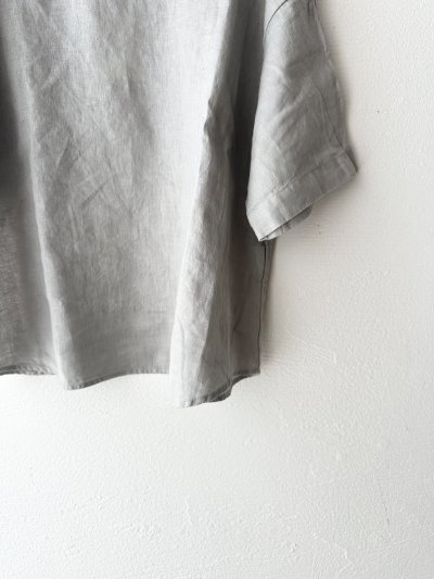 画像12: prit 60/1 フレンチリネン平織 5分袖プルオーバー