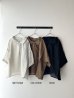 画像2: prit 60/1 ラミー５分袖2wayギャザースモック (2)