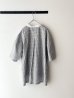 画像7: prit ポプリンワッシャーチェック ５分袖スタンドカラークレリックワイドシャツ