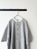 画像4: prit ポプリンワッシャーチェック ５分袖スタンドカラークレリックワイドシャツ