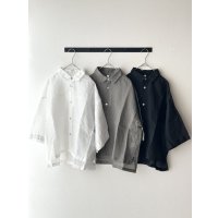 prit 160/1 ラミー 7分ビッグスリーブレギュラーカラーシャツ