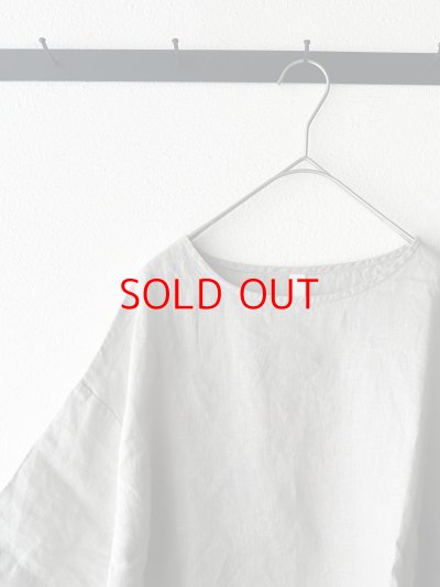 画像10: *sale30%off* prit 60/1 フレンチリネン平織 5分袖プルオーバー【クリックポスト（185円）発送可能】