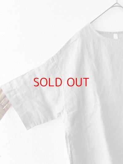 画像11: *sale30%off* prit 60/1 フレンチリネン平織 5分袖プルオーバー【クリックポスト（185円）発送可能】