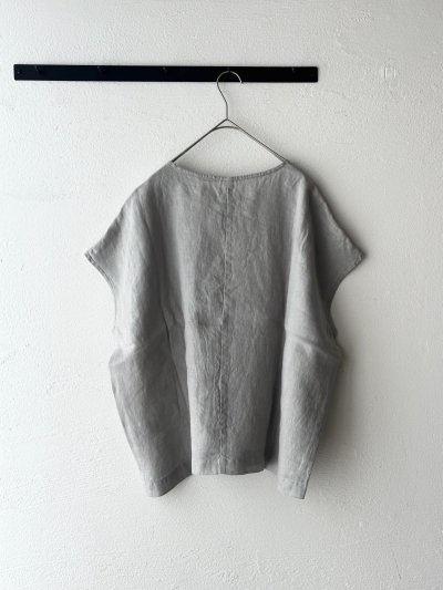 画像6: prit 60/1 フレンチリネン平織 スリーブレスプルオーバー