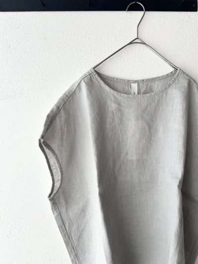 画像4: prit 60/1 フレンチリネン平織 スリーブレスプルオーバー