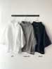 画像2: prit 160/1 ラミー 7分ビッグスリーブレギュラーカラーシャツ (2)