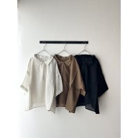 prit 60/1 ラミー５分袖2wayギャザースモック