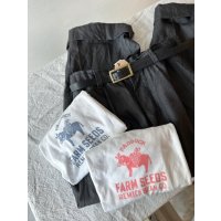 NATURAL LAUNDRY  シャンカール ファームプリント半袖Tシャツ
