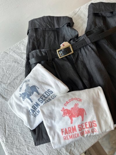 画像1: NATURAL LAUNDRY  シャンカール ファームプリント半袖Tシャツ