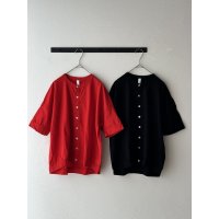 prit 40/1SZ強撚度詰天竺クルーネックカーディガン