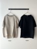 画像2: prit 60/1リネントライアングル刺繍 × 60/1リネン切替スタンドカラーAラインプルオーバー (2)