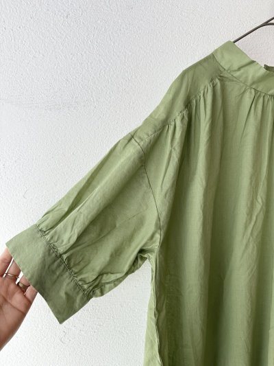 画像9: prit 80/1ローン ５分袖スタンドカラープルオーバー【クリックポスト（185円）発送可能】