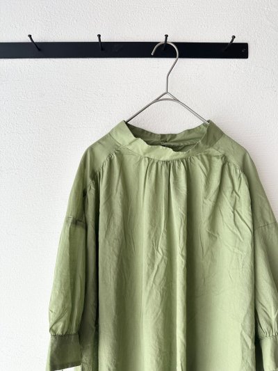 画像8: prit 80/1ローン ５分袖スタンドカラープルオーバー【クリックポスト（185円）発送可能】