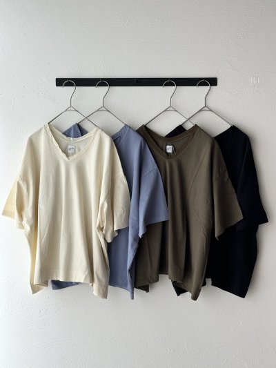 画像1: grin オーガニックエーゲ海 ポンチョ５分袖Tee