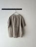 画像7: prit 60/1リネントライアングル刺繍 × 60/1リネン切替スタンドカラーAラインプルオーバー