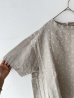画像5: prit 60/1リネントライアングル刺繍 × 60/1リネン切替スタンドカラーAラインプルオーバー