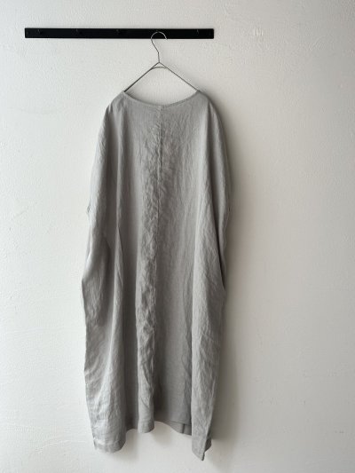 画像5: prit 60/1 フレンチリネン平織 スリーブレスビッグワンピース