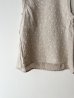 画像5: prit 60/1リネントライアングル刺繍 × 60/1リネン切替ノースリーブスタンドカラーフレアプルオーバー