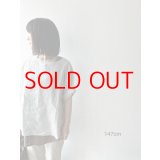 *sale30%off* prit 60/1 フレンチリネン平織 5分袖プルオーバー【クリックポスト（185円）発送可能】