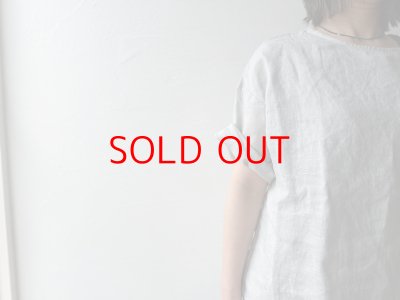 画像2: *sale30%off* prit 60/1 フレンチリネン平織 5分袖プルオーバー【クリックポスト（185円）発送可能】